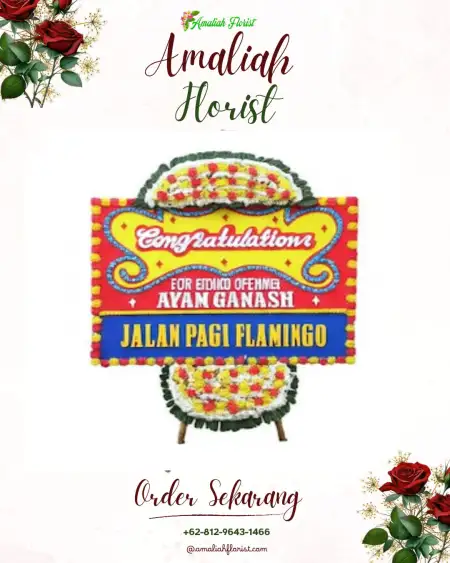 Sewa Papan Bunga Pendopo Barat